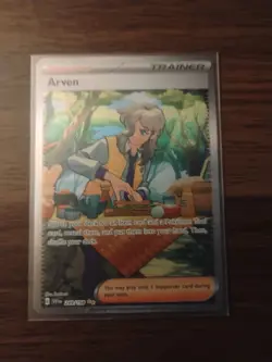 Pokemon TCG Arven Trainer Supporter Full Art Holo 249/198 SV01 EN 2023 - Image 1