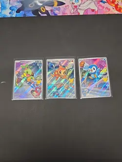 Pokemon First Partners Chimchar,Piplup,Turtwig Set Of 3 Nm Or Better. - Image 1