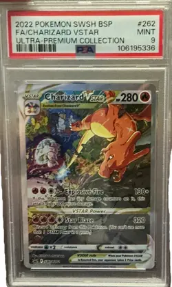 Pokemon TCG Charizard VSTAR SWSH262 Promo Holo Full Art PSA 9 2022 - Image 1