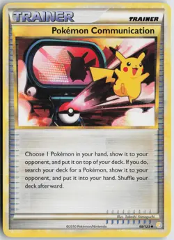 Pokemon Communication Uncommon Normal HeartGold SoulSilver 98/123 NM - Image 1