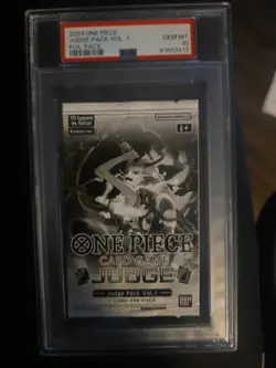 2023 One Piece Judge Pack Vol 1 Foil Pack PSA 10 Gem Mint - Image 1