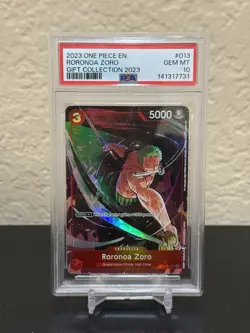 One Piece Roronoa Zoro ST01-013 Promo SR Super Rare Gift Collection - Image 1