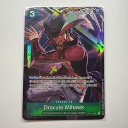 One Piece Dracule Mihawk (ST12-003) illustration box SR Foil 4000 Power 3 Cost - Image 1