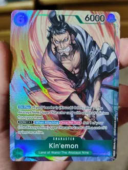 One Piece Kin'emon OP01-040 Romance Dawn Pre Errata Wave 1 NM Read Description - Image 1