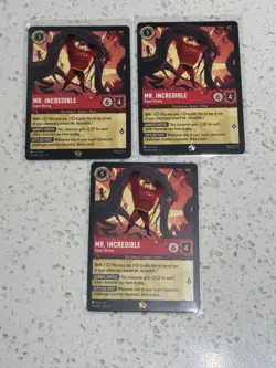 Disney Lorcana Mr. Incredible Super Strong x3 127/204 Wilds Unknown NON-FOIL - Image 1