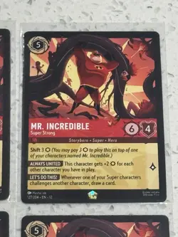 Disney Lorcana Mr. Incredible Super Strong x3 127/204 Wilds Unknown NON-FOIL - Image 2