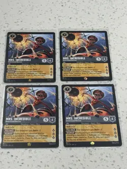 Disney Lorcana Mrs. Incredible Determined Rescuer x4 195/204 Wilds NON-FOIL (A) - Image 2