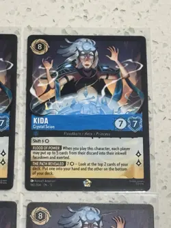 Disney Lorcana Kida Crystal Scion x4 160/204 Wilds Unknown NON-FOIL Mint - Image 3