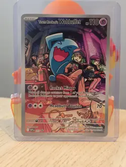 Team Rocket's Wobbuffet 203 Sv: Scarlet & Violet Promo Cards Holo - Image 1
