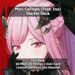 Mori Calliope Deck (Ft Ina) Hololive OCG - 71 card total ( Oshi + Deck + Cheer) - Image 1