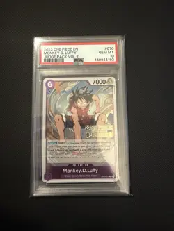 Monkey.D.Luffy (Judge Pack Vol. 2) OP03-070 One Piece Promotion Cards - PSA 10 - Image 1