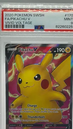 Pokemon TCG Vivid Voltage Pikachu V 170/185 Full Art Ultra Rare Card - Image 3