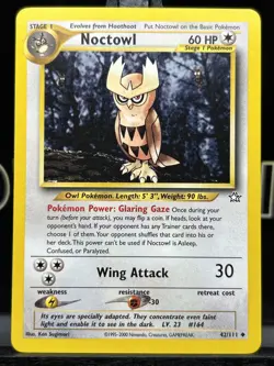 NOCTOWL - 42/111 - Neo Genesis - Pokemon Card - LP - Image 3