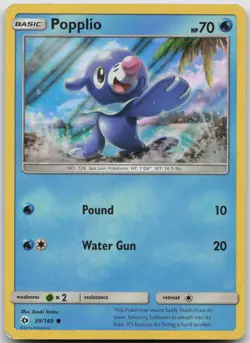 Popplio - 39/149 (Water Web Holo) Promo Holo Miscellaneous Cards 039/149 MP - Image 1