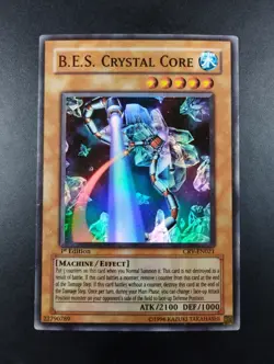 YUGIOH 2005 | B.E.S. CRYSTAL CORE | CRV-EN021 | 1ST EDT | EXCELLENT - VG - Image 1