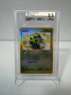 Pokemon Ex Sandstorm Reverse Foil Holo Card #57 Cacnea BGS 8.5 - Image 1