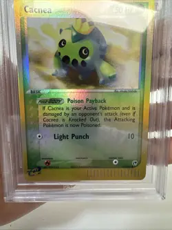 Pokemon Ex Sandstorm Reverse Foil Holo Card #57 Cacnea BGS 8.5 - Image 4