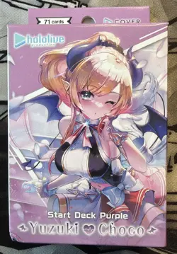 New Sealed Eng Hololive Official Card Game Start Deck Purple Yuzuki Choco - Image 1