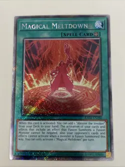 Yugioh Magical Meltdown - 1st Edition Platinum Secret Rare NM - Free Holo - Image 1