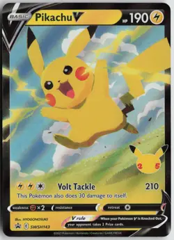 Pikachu V - Promo Holo SWSH: Sword & Shield Promo Cards SWSH143 NM - Image 1