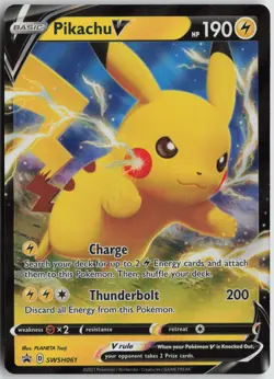 Pikachu V - Promo Holo SWSH: Sword & Shield Promo Cards SWSH061 NM - Image 1