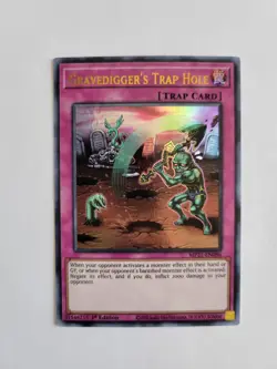 Yugioh Gravedigger's Trap Hole MP21-EN086 2021 Tin of Ancient Battles 1st Ed. - Image 1