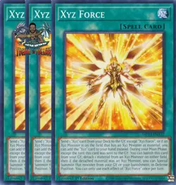 Yugioh! 3x Xyz Force MP25-EN332 Common 1st Ed NM - Image 1