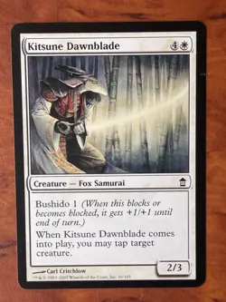 Kitsune Dawnblade MTG Magic the Gathering Card LP Lightly Played SOK - Image 1