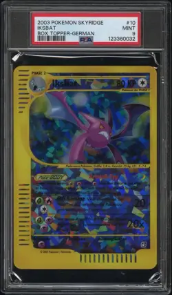 Iksbat Crystal Skyridge Boxtopper PSA9 Pokemon Card Deutsch PSA9 POP2 - Image 1