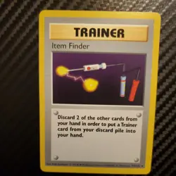 Pokemon Item Finder 74/102 Base Set Rare Trainer Card NM WOTC English 1999 - Image 2