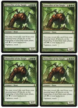 Chancellor of the Tangle x4 4x 2011 New Phyrexia PLAYSET Rare Creature MTG NM A1 - Image 1