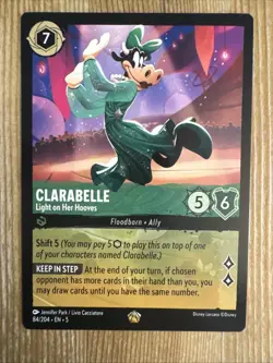 Clarabelle 84/204 Disney Lorcana Shimmering Skies Regular Legendary Card NM - Image 1