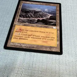 Winding Canyons MP MTG Magic the Gathering Weatherlight Reserved List - Image 4