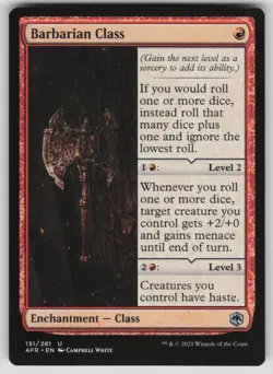 Barbarian Class Normal U Adventures in the Forgotten Realms 131 NM - Image 1