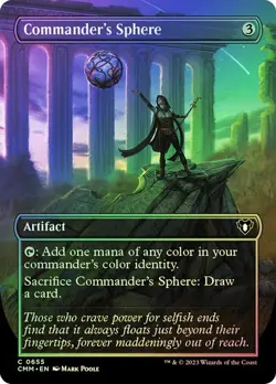 Magic The Gathering MTG COMMANDER'S SPHERE BORDERLESS FOIL Commander Masters NM - Image 1
