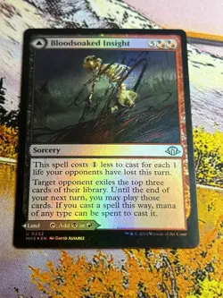 BloodSoaked Insight Sanguine Morass Foil Modern Horizons 3 Magic The Gathering - Image 2
