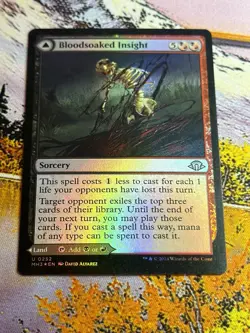 BloodSoaked Insight Sanguine Morass Foil Modern Horizons 3 Magic The Gathering - Image 4