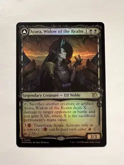 Ayara, Widow of the Realm / Ayara, Furnace Queen - FOIL SHOWCASE - MTG MOM - NM - Image 1