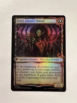 Ayara, Widow of the Realm / Ayara, Furnace Queen - FOIL SHOWCASE - MTG MOM - NM - Image 2