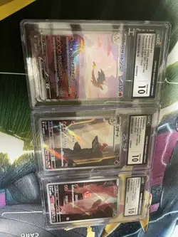 Japanese 151 CGC 10 Pokemon Card Charizard ex + Evolution Line Sequential Cgc 10 - Image 3