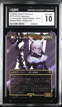 Y'SHTOLA, NIGHT'S BLESSED Japanese Final Fantasy Surge Foil #0215 CGC 10 MTG - Image 1