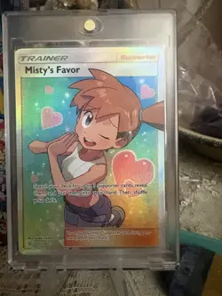Misty’s Favor 235/236 Full Art NM Holo Unified Minds Pokemon Very Clean - Image 1