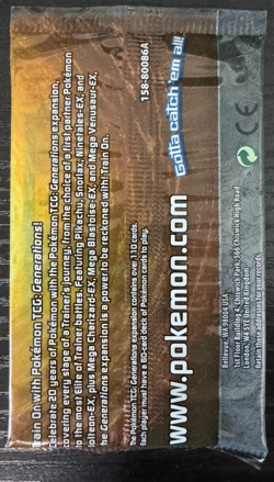 2016 Pokemon TCG | Generations Booster Pack - PIKACHU | SEALED 20th Anniversary - Image 2