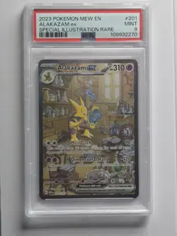 Alakazam ex 201/165 - Special Illustration Rare - S&V 151 - Pokemon PSA 9 - Image 1
