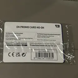 Ho-Oh 010/086 Cosmos Holo GameStop Stamped Chaos Rising Promo Sealed - Image 3