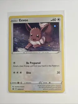Pokemon Sword + Shield Promo - Eevee SWSH127 Holo NM - Image 1