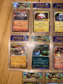 Lot of 11 Pokemon TCG Holo Rare Cards in Acrylic Slabs - Image 2