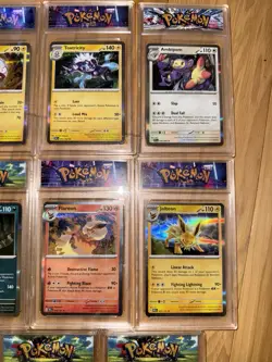 Lot of 11 Pokemon TCG Holo Rare Cards in Acrylic Slabs - Image 3