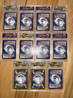 Lot of 11 Pokemon TCG Holo Rare Cards in Acrylic Slabs - Image 5
