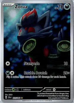 Pokemon Card - Zorua Illustration Rare 075/064 Shrouded Fable Near Mint - Image 1